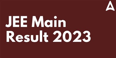 JEE Main Result 2023 Session1 Scorecard Direct Download Link jeemain.